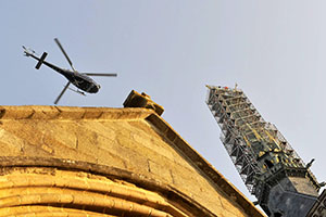 L’Archange du Mont Saint-Michel s’envole grâce à Layher …