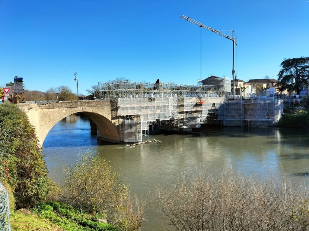 Pont saint martory layher échafaudage