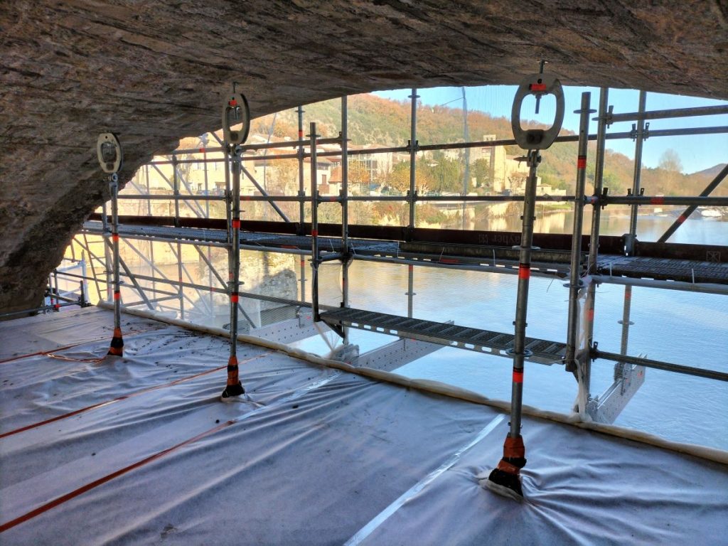 Restauration Pont saint martory layher