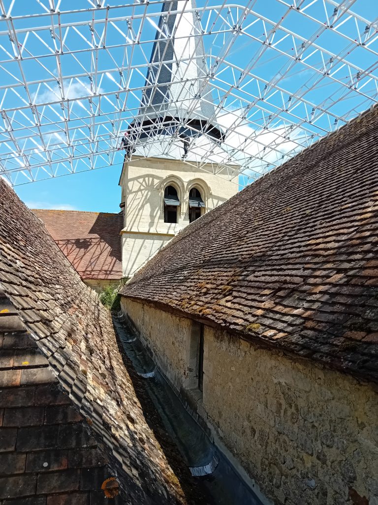 Eglise magny en vexin Layher échafaudage