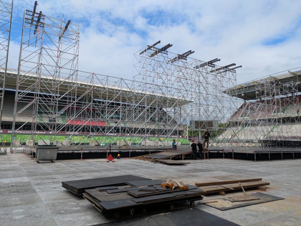 Stade Metz échafaudage Layher opéra