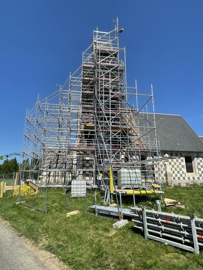 Echafaudage Layher France église st eugénie