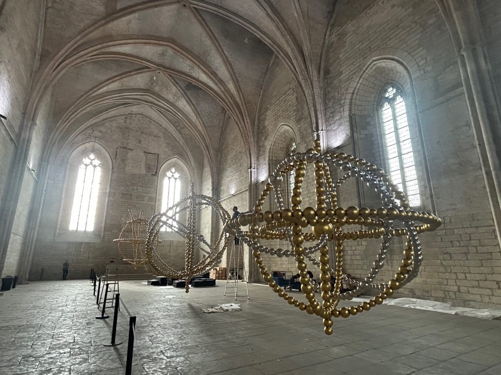 Echafaudage suspendu Layher Palais des papes