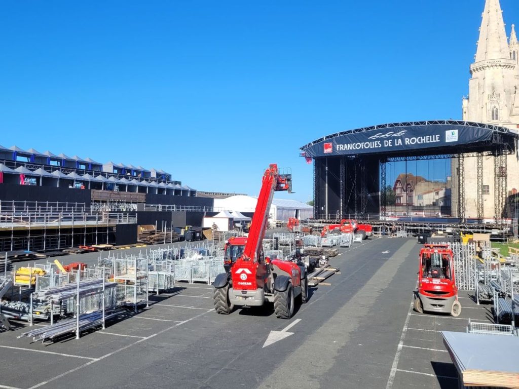 echafaudage Francofolies 2025 Layher