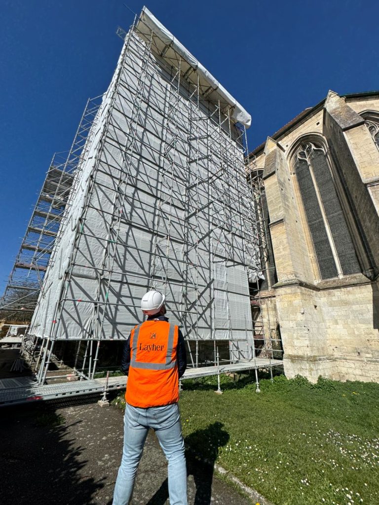 Eglise st taurin évreux travaux Layher échafaudage