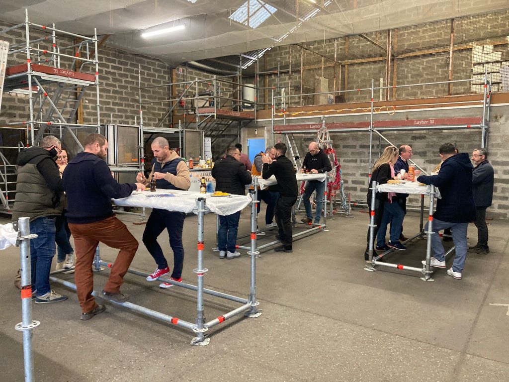 Marché de noel échafaudage Bordeaux