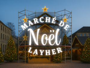 Marché de noel échafaudage