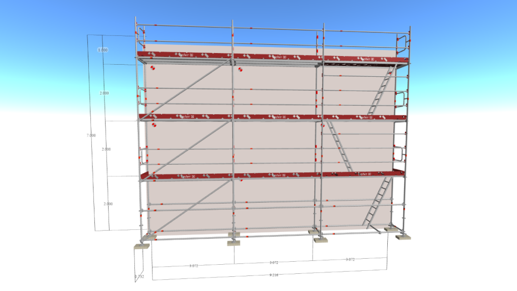 échaffaudage unisafe remorque