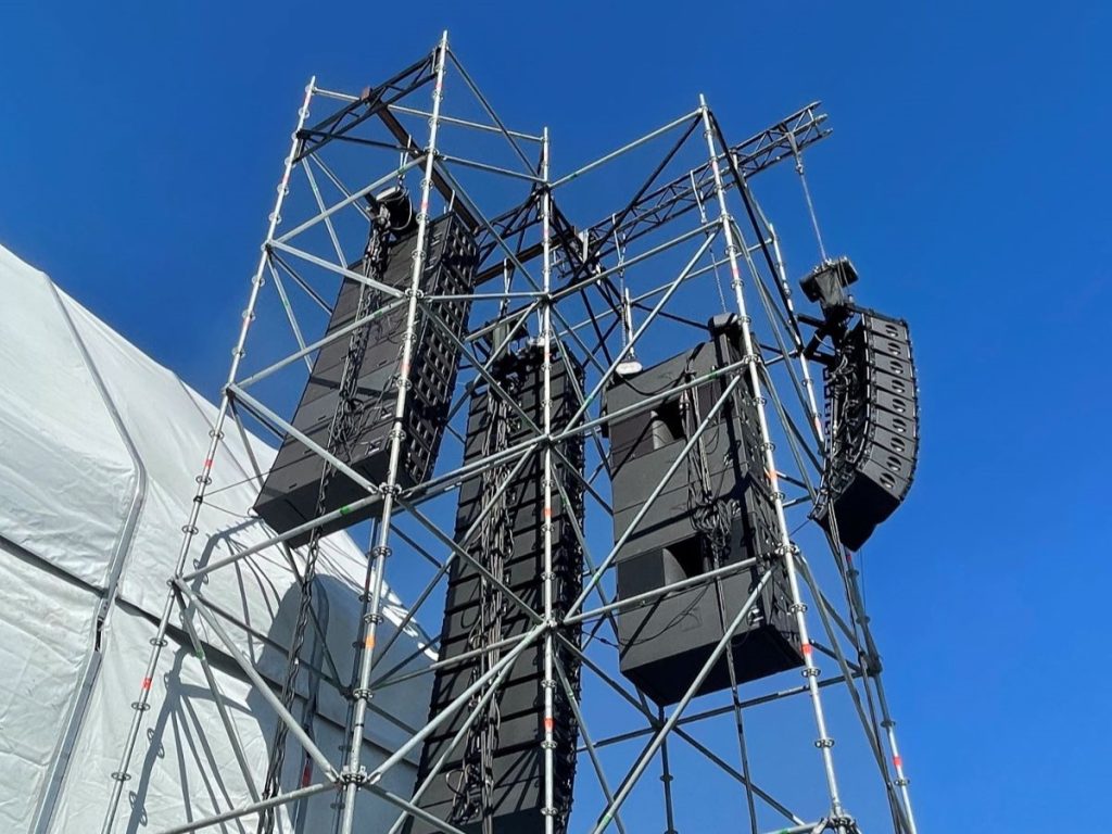 échafaudage temporaire pour spectacle